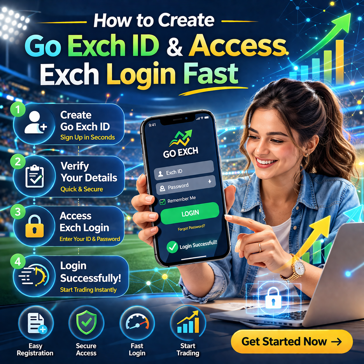 How to Create Go Exch ID & Access Exch Login Fast